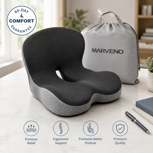 Marveno™ Orthopedic Cushion 2.0 – Back, Hip & Tailbone Pain Relief